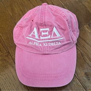 Alpha Xi Delta Pink Baseball Hat
